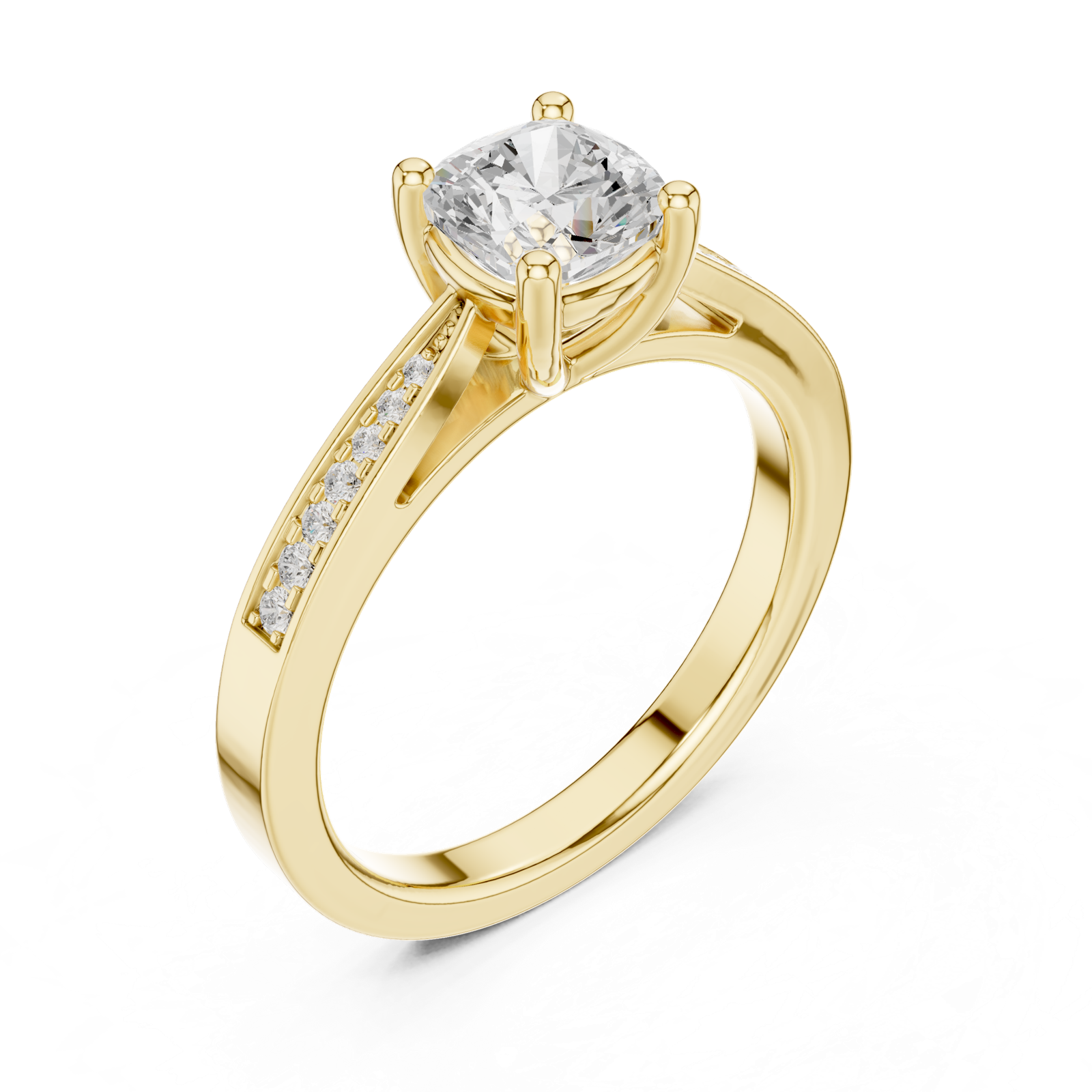 Gold Ring DDLR-524, Yellow Gold, view 2
