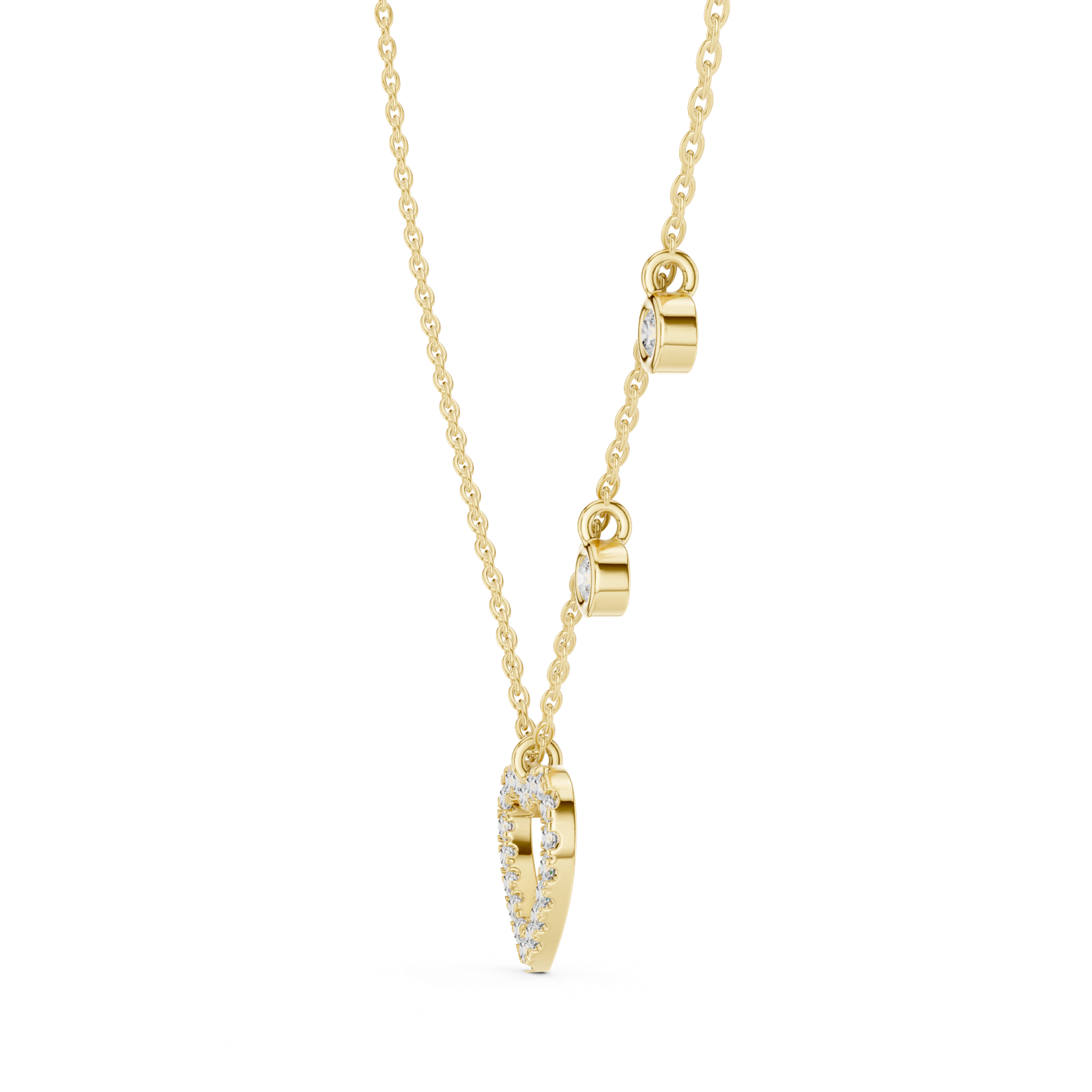 Gold Necklace GNK-0001, Yellow Gold, view 3