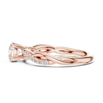 Gold Ring DDLR-589, Rose Gold, view 3