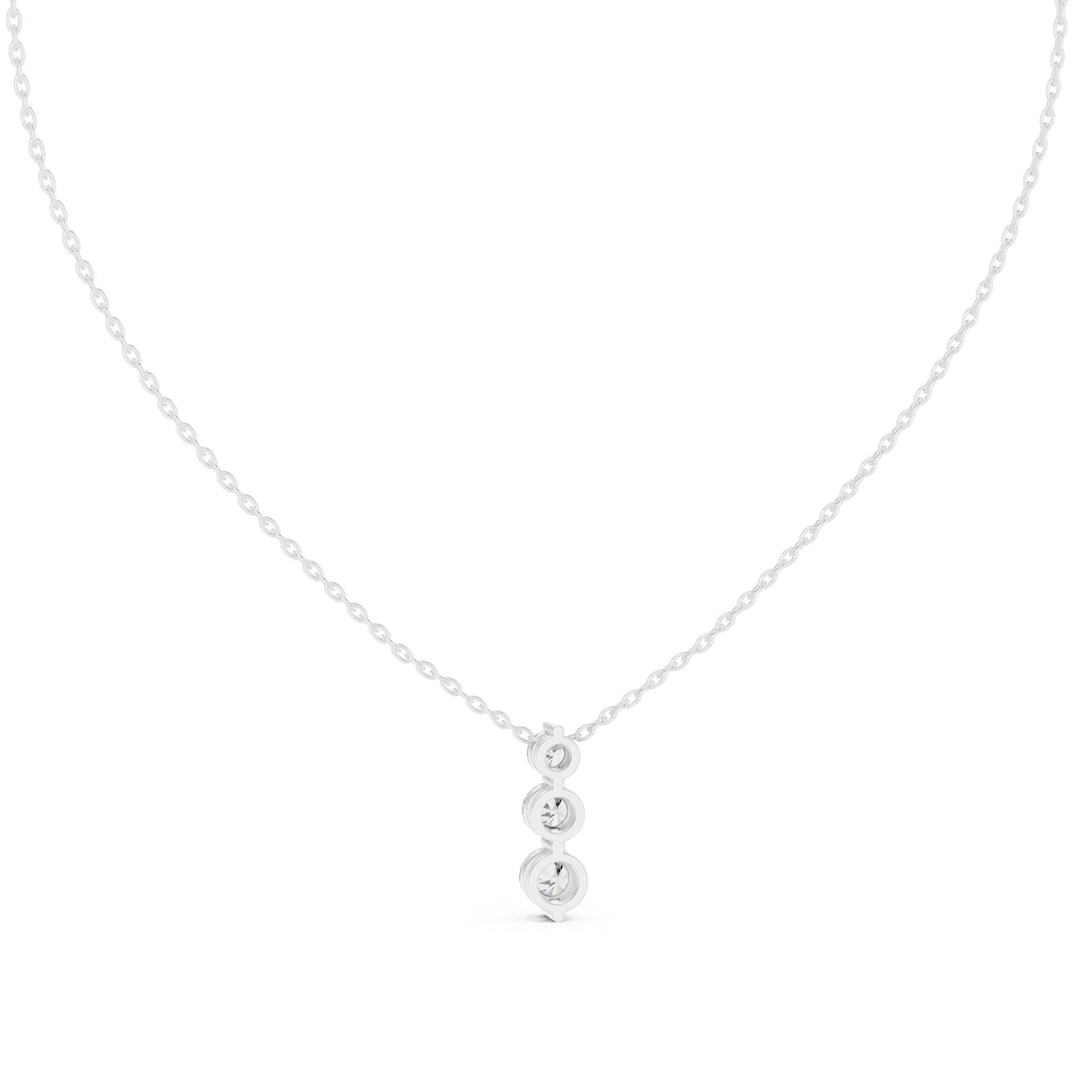 Gold Pendant GPD-0004, White Gold, view 4