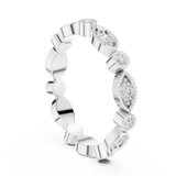 Gold Ring DDLR-372, White Gold