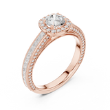Gold Ring LR-0231, Rose Gold, view 2