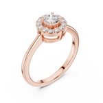 Gold Ring DDLR-833, Rose Gold, view 2