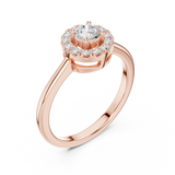 Gold Ring DDLR-833, Rose Gold, view 2