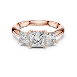 Gold Ring DDLR-044, Rose Gold, view 4