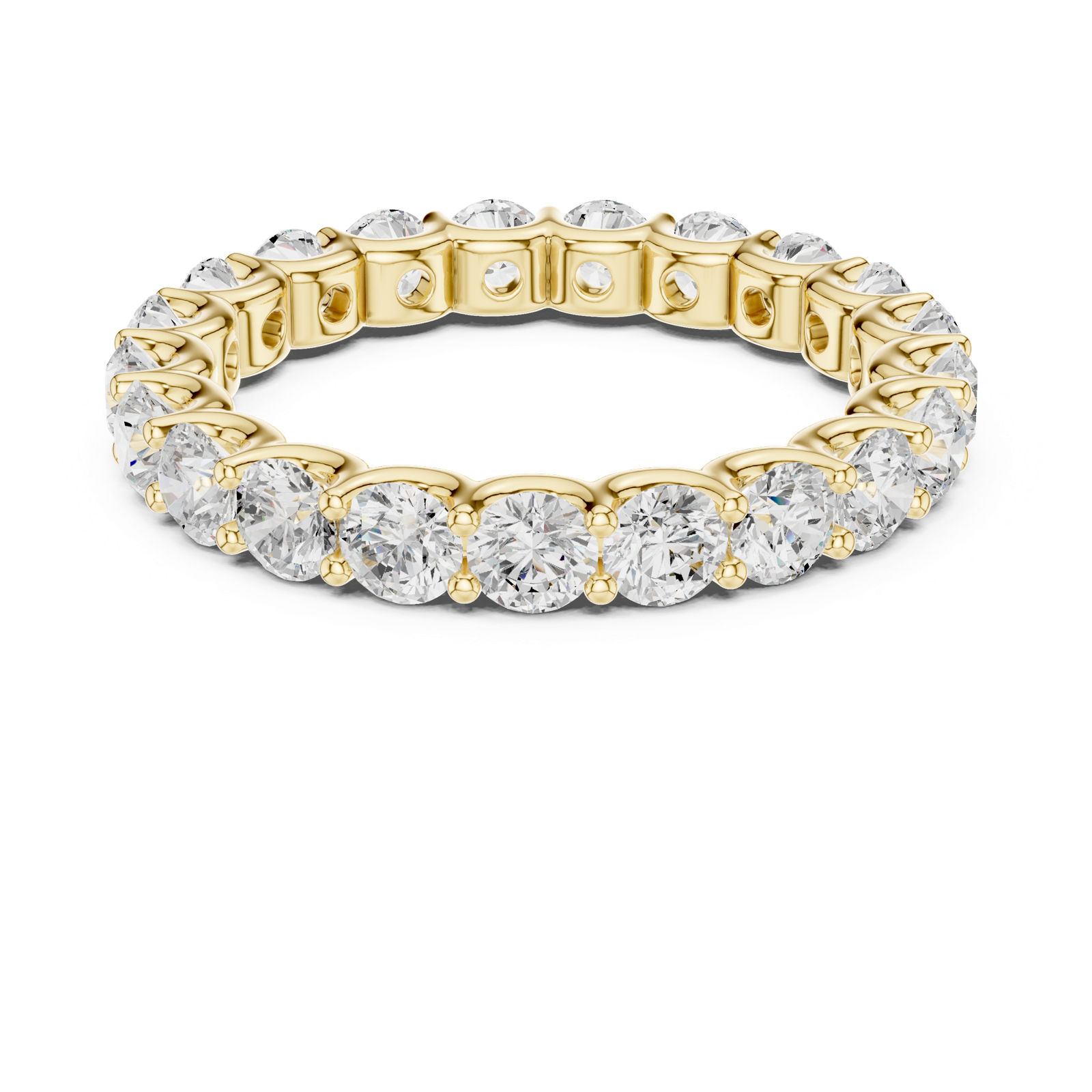 Gold Ring DDLR-658, Yellow Gold, view 4