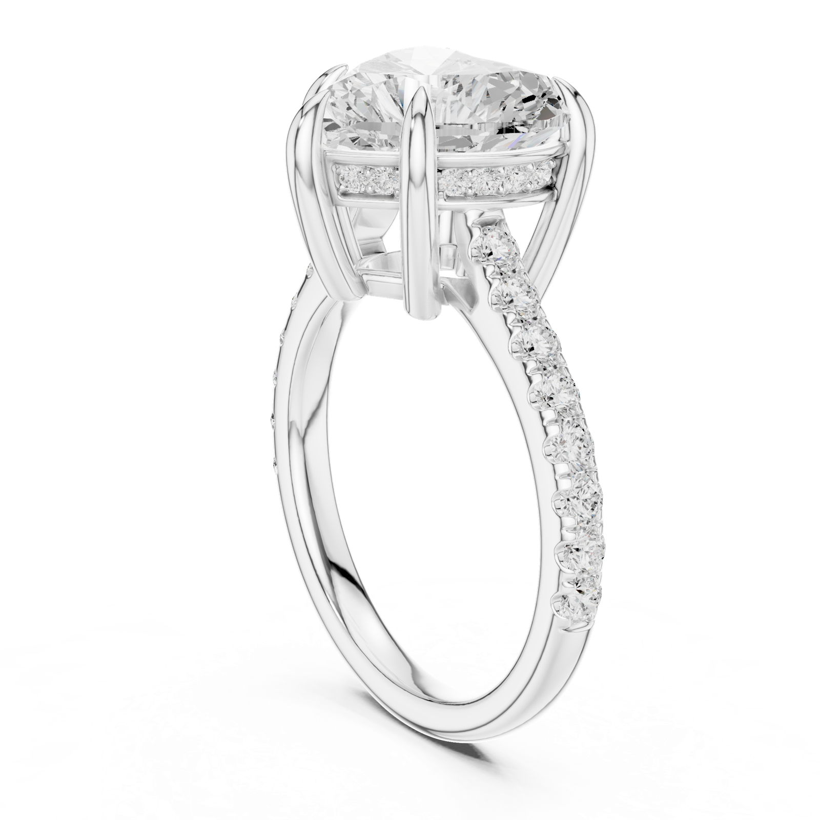 Gold Ring DDLR-1025, White Gold