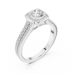 Gold Ring LR-0248, White Gold, view 2