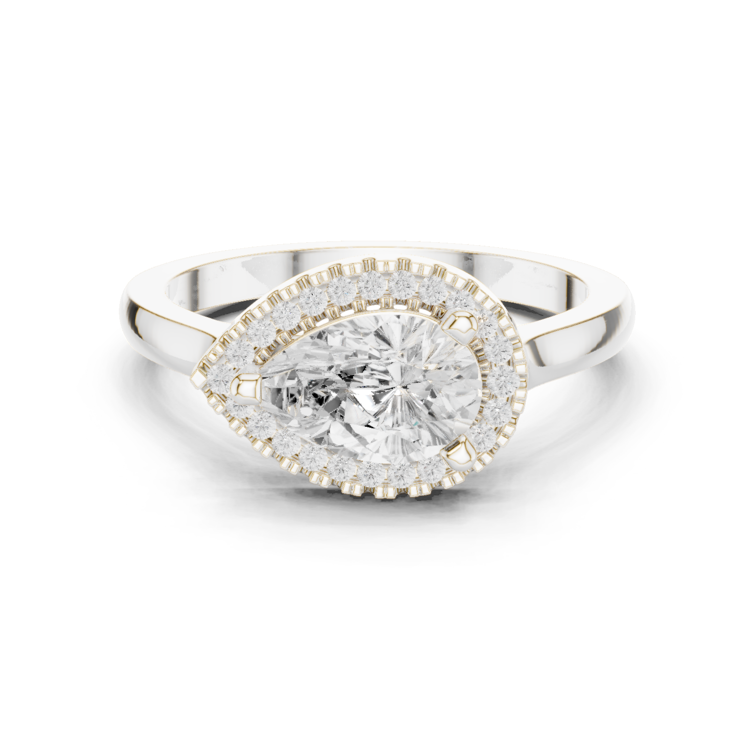 Gold Ring DDLR-346, White Gold