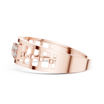 Gold Ring LR-01 (10), Rose Gold, view 3