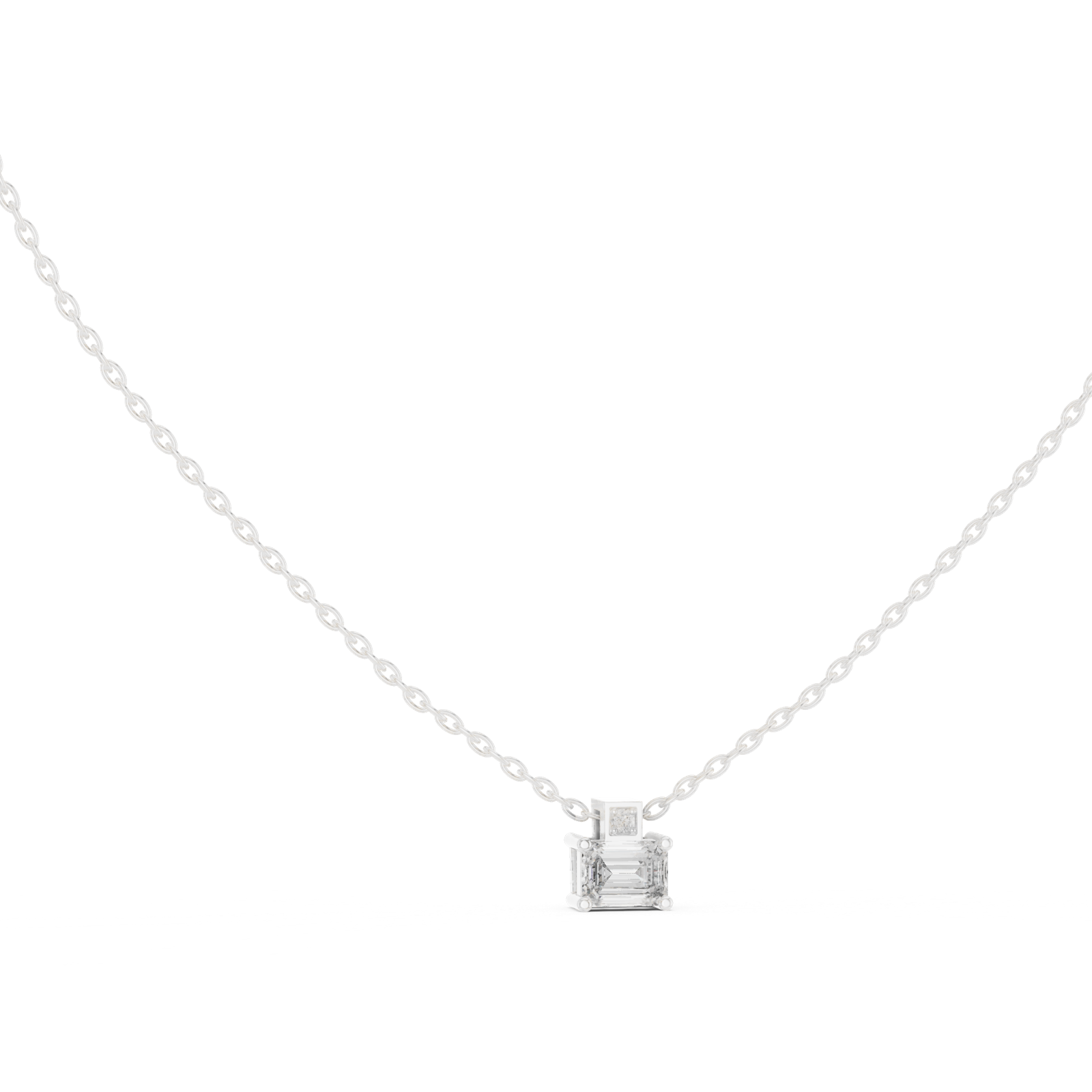 Gold Pendant GPD-0013, White Gold, view 1