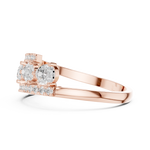 Gold Ring HLR-81, Rose Gold, view 3