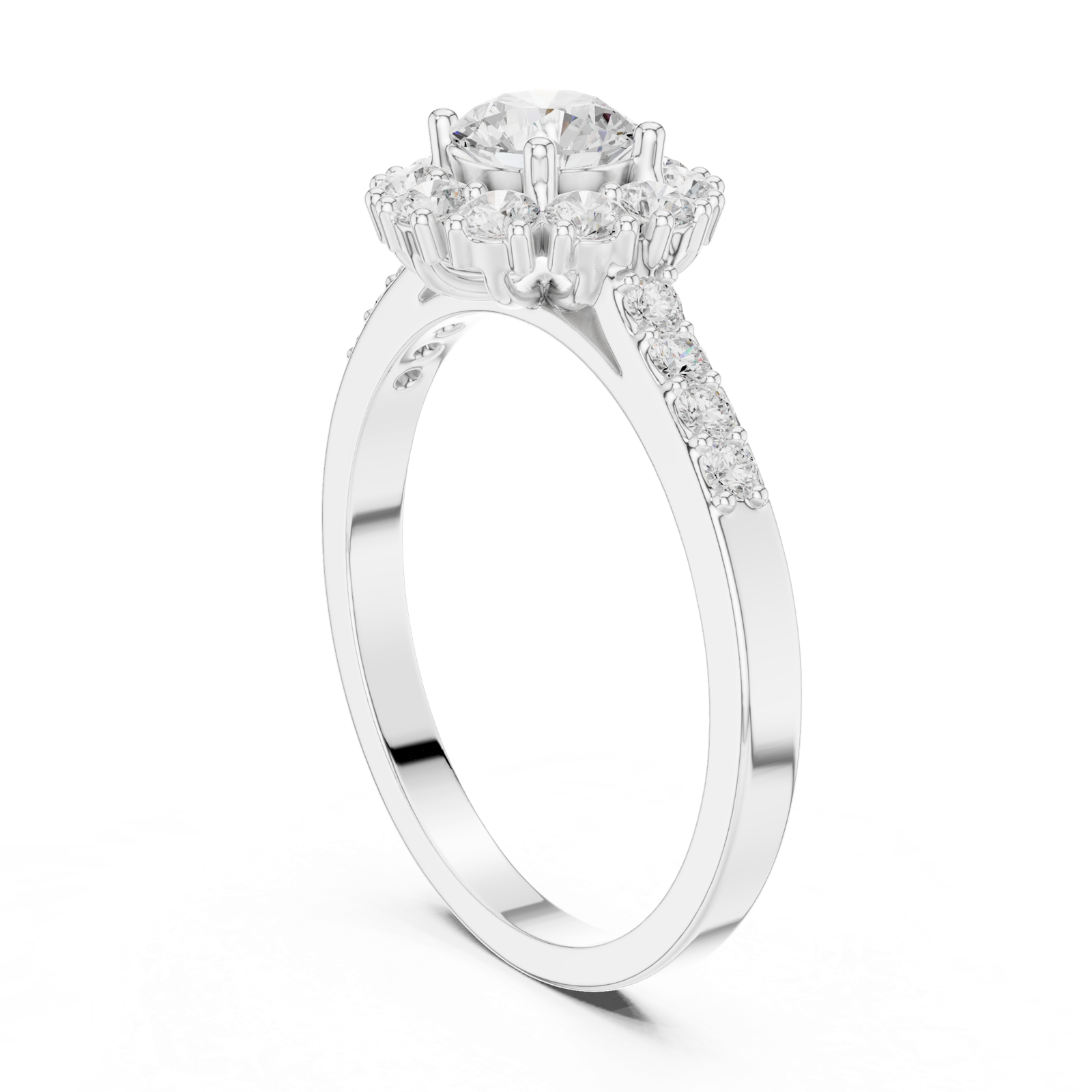Gold Ring ALR-66, White Gold