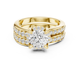 Gold Ring DDLR-294, Yellow Gold, view 4