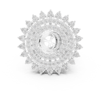 Gold Ring DDLR-749, White Gold, view 4