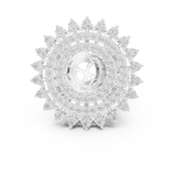 Gold Ring DDLR-749, White Gold, view 4