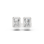 Gold Jewelry DDER-001, Radiant center stone, White Gold