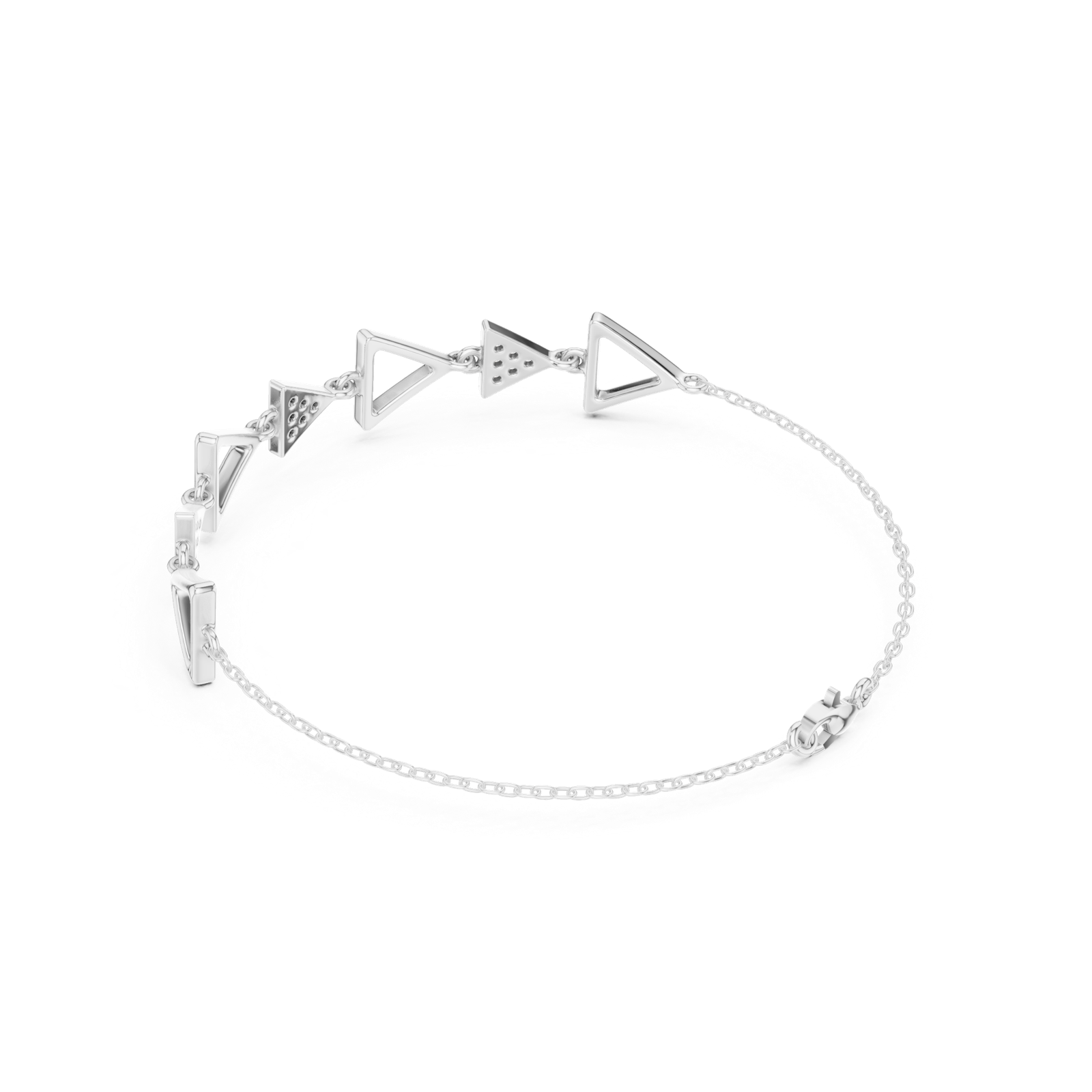 Gold Bracelet SBWB (32), White Gold, view 2