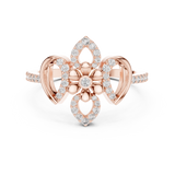 Gold Ring LR-01 (57), Rose Gold, view 4