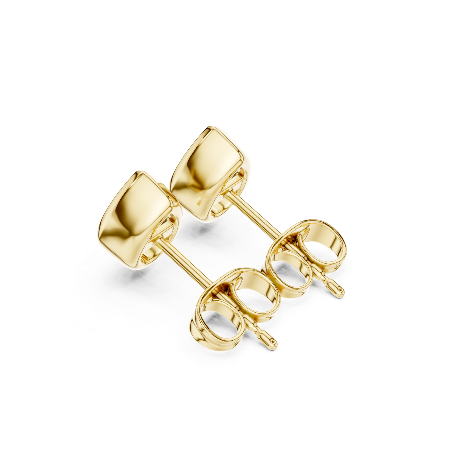 Gold Jewelry DDER-001, Pear center stone, Yellow Gold, view 2