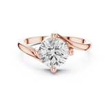 Gold Ring DDLR-804, Rose Gold, view 4