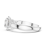 Gold Ring LR-0112, White Gold, view 3