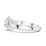 Gold Ring LR-0112, White Gold, view 3