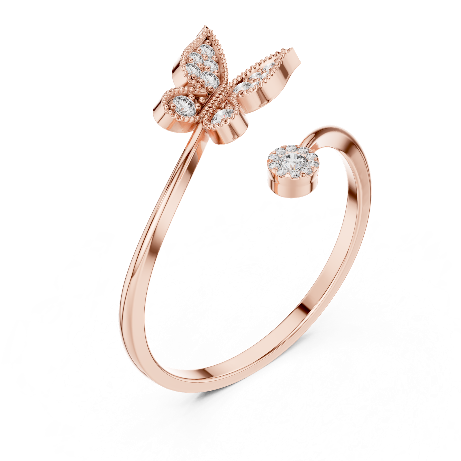Gold Ring Ledis Ring, Rose Gold, view 2