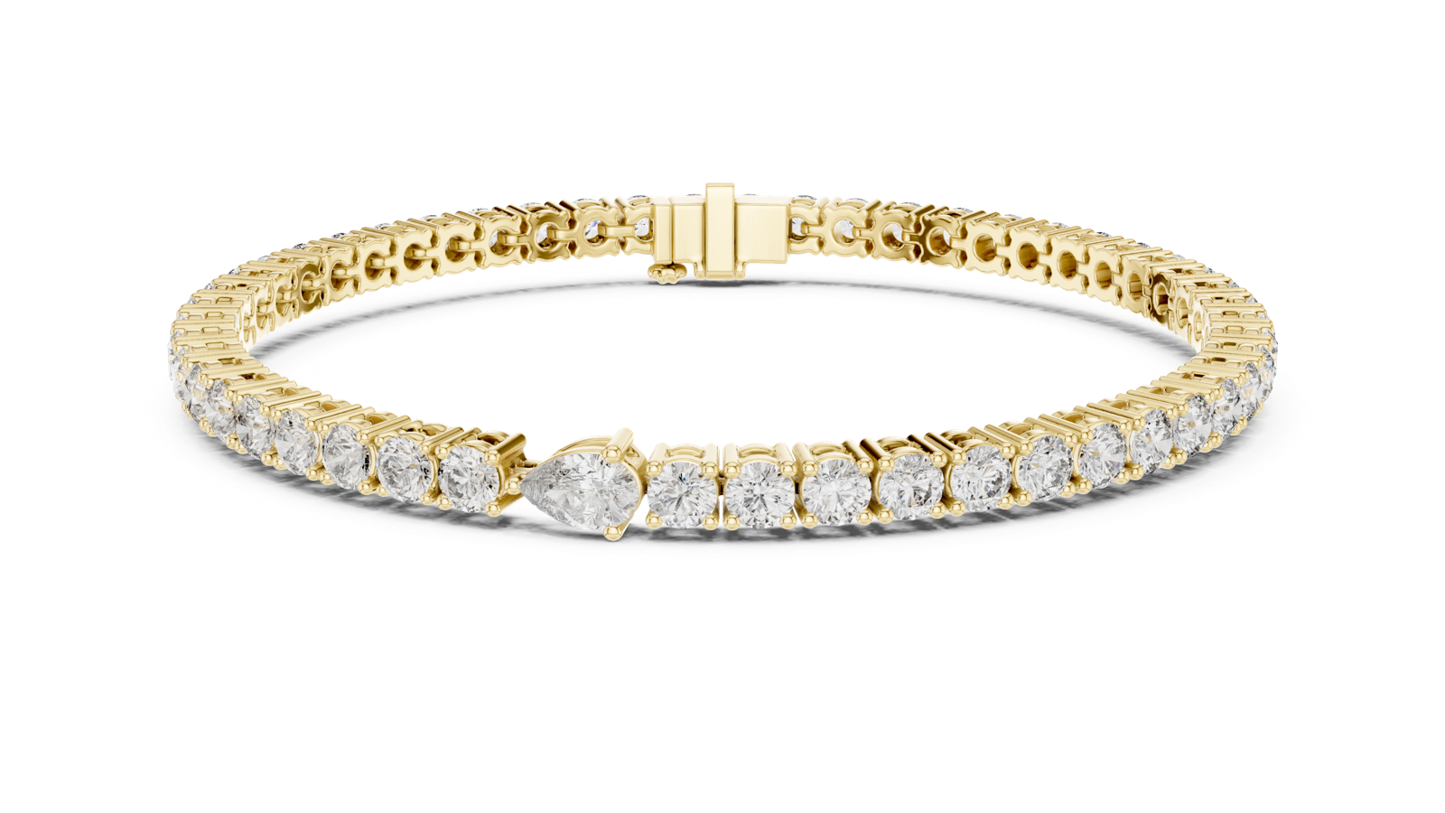 Gold Bracelet GLBR-0015, Yellow Gold, view 4