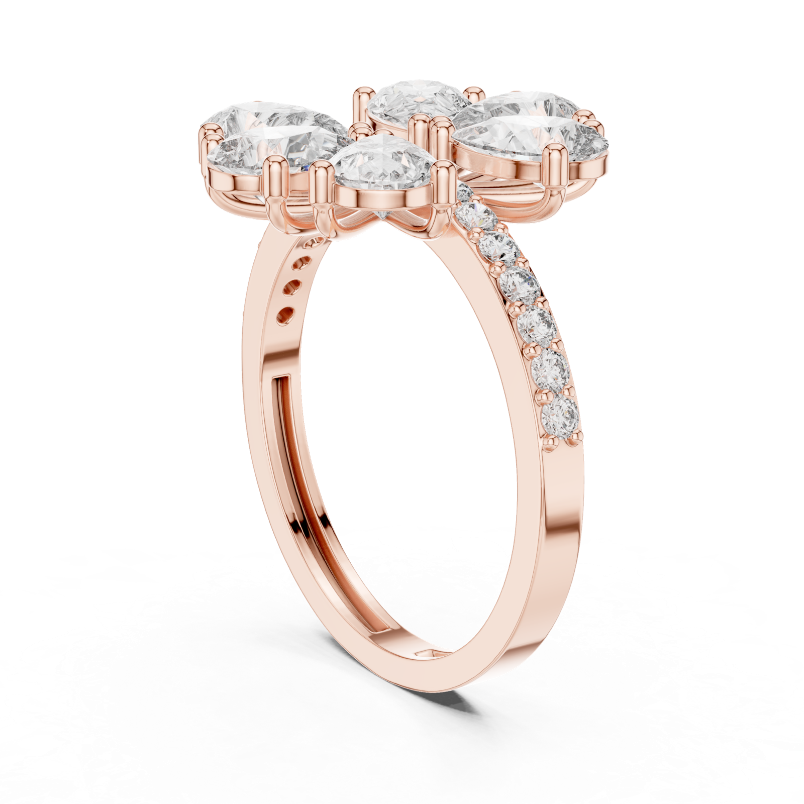 Gold Ring ALR-71, Rose Gold
