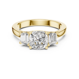 Gold Ring DDLR-265, Yellow Gold, view 4