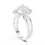 Gold Ring DDLR-459, White Gold