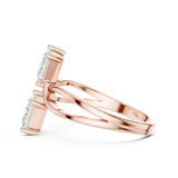 Gold Ring DDLR-470, Rose Gold, view 3