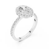 Gold Ring DDLR-1054, White Gold, view 2