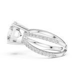 Gold Jewelry L36-25, Round center stone, White Gold, view 3