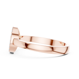 Gold Ring DDLR-584, Rose Gold, view 3