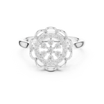 Gold Ring DDLR-786, White Gold, view 4