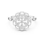 Gold Ring DDLR-786, White Gold, view 4