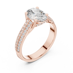 Gold Ring DDLR-192, Rose Gold, view 2