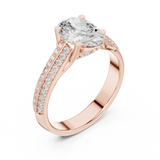 Gold Ring DDLR-192, Rose Gold, view 2