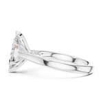 Gold Jewelry L36-18, Marquise center stone, White Gold, view 3