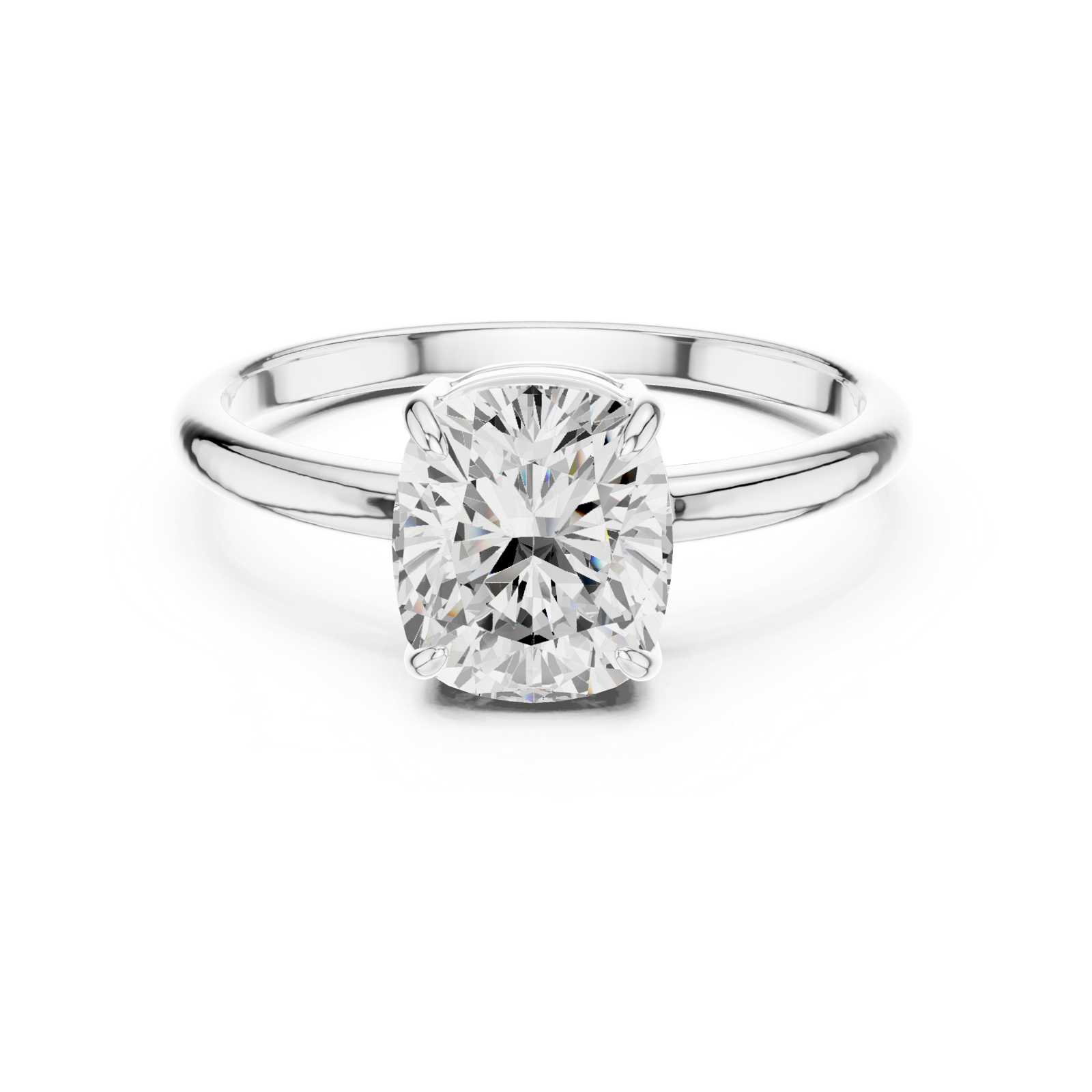 Gold Ring DDLR-808, White Gold, view 4