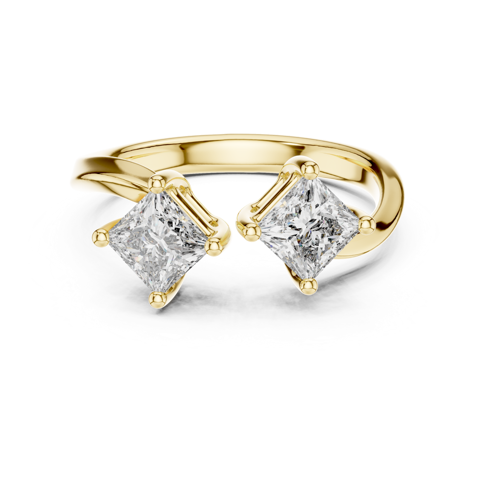 Gold Ring L03-463, Yellow Gold, view 4