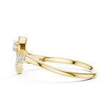 Gold Ring 12-10030@L, Yellow Gold, view 3