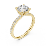 Gold Ring DDLR-1016, Yellow Gold, view 2