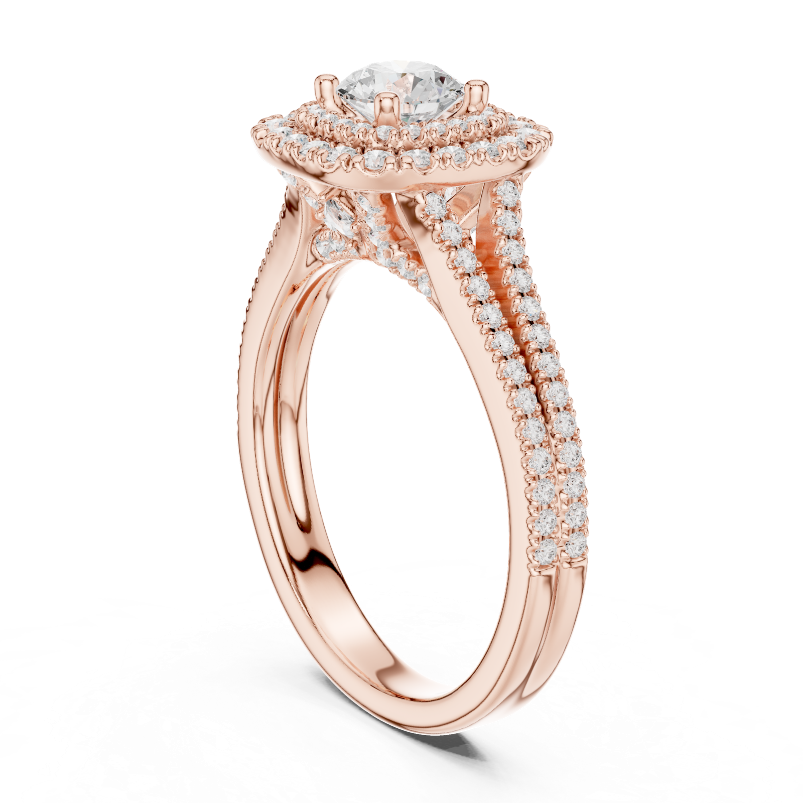 Gold Ring LR-0249, Rose Gold, view 1
