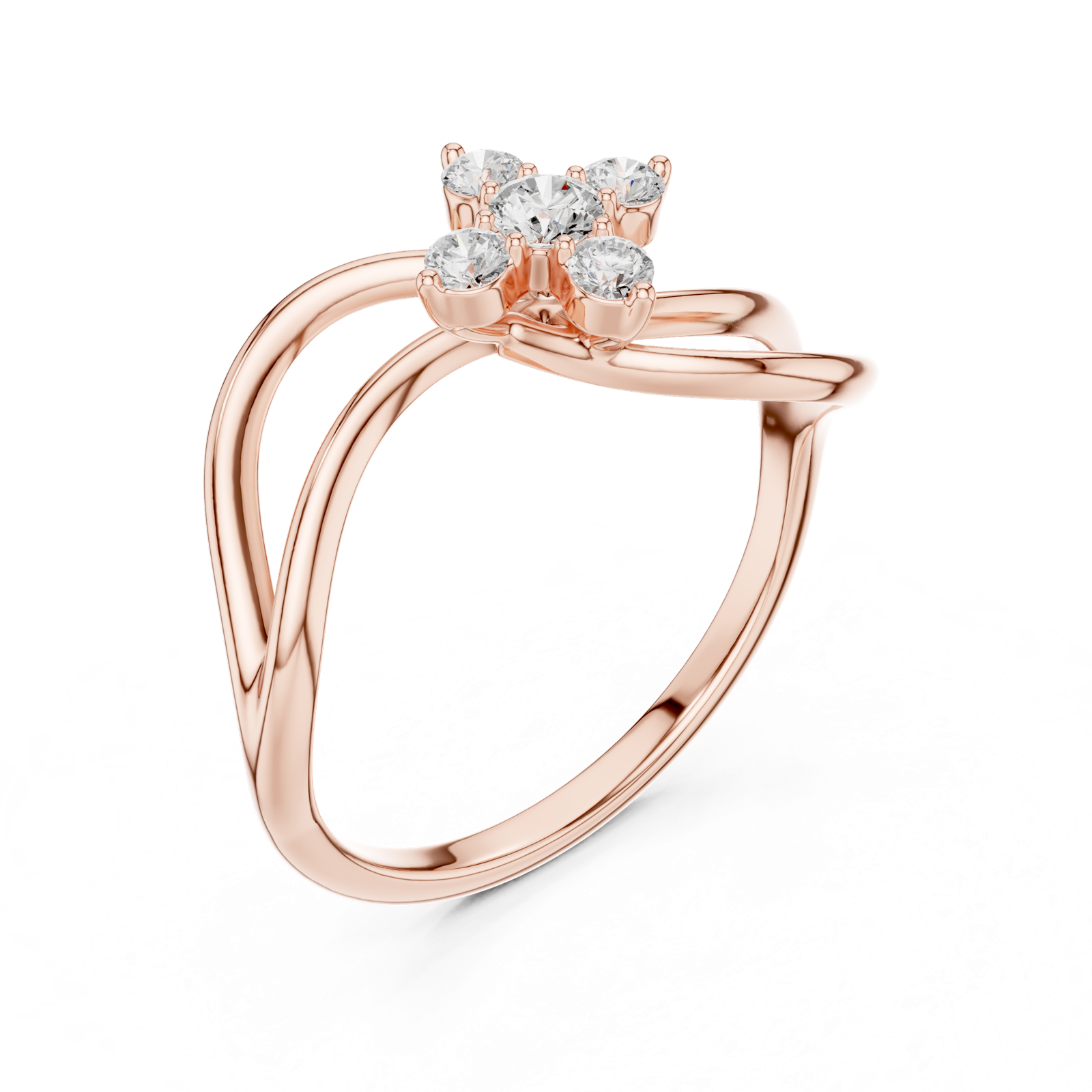 Gold Ring SBWR(58), Rose Gold, view 2