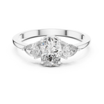 Gold Ring HLR-22, White Gold, view 4