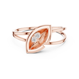 Gold Ring 1 (216), Rose Gold, view 4