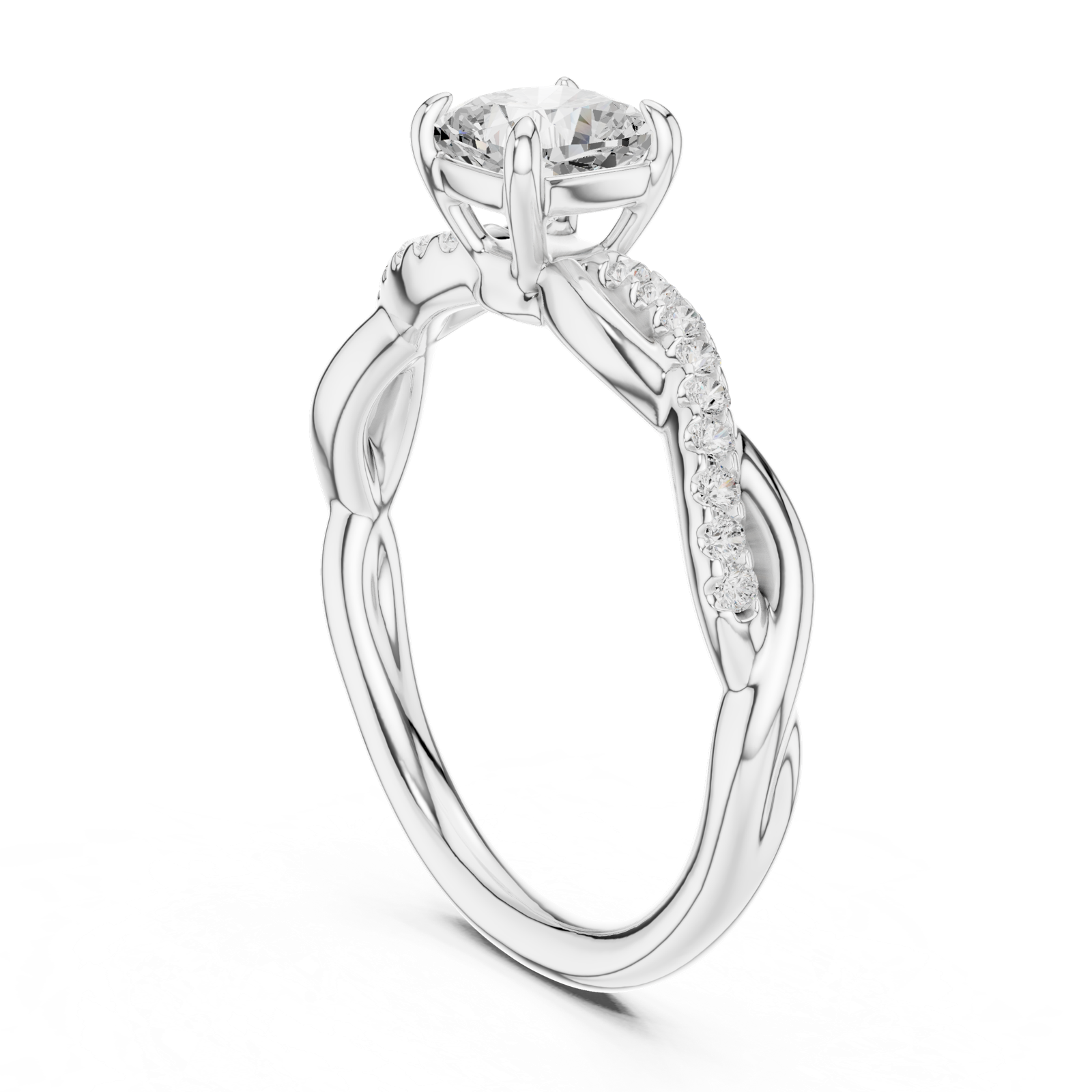 Gold Ring DDLR-591, White Gold